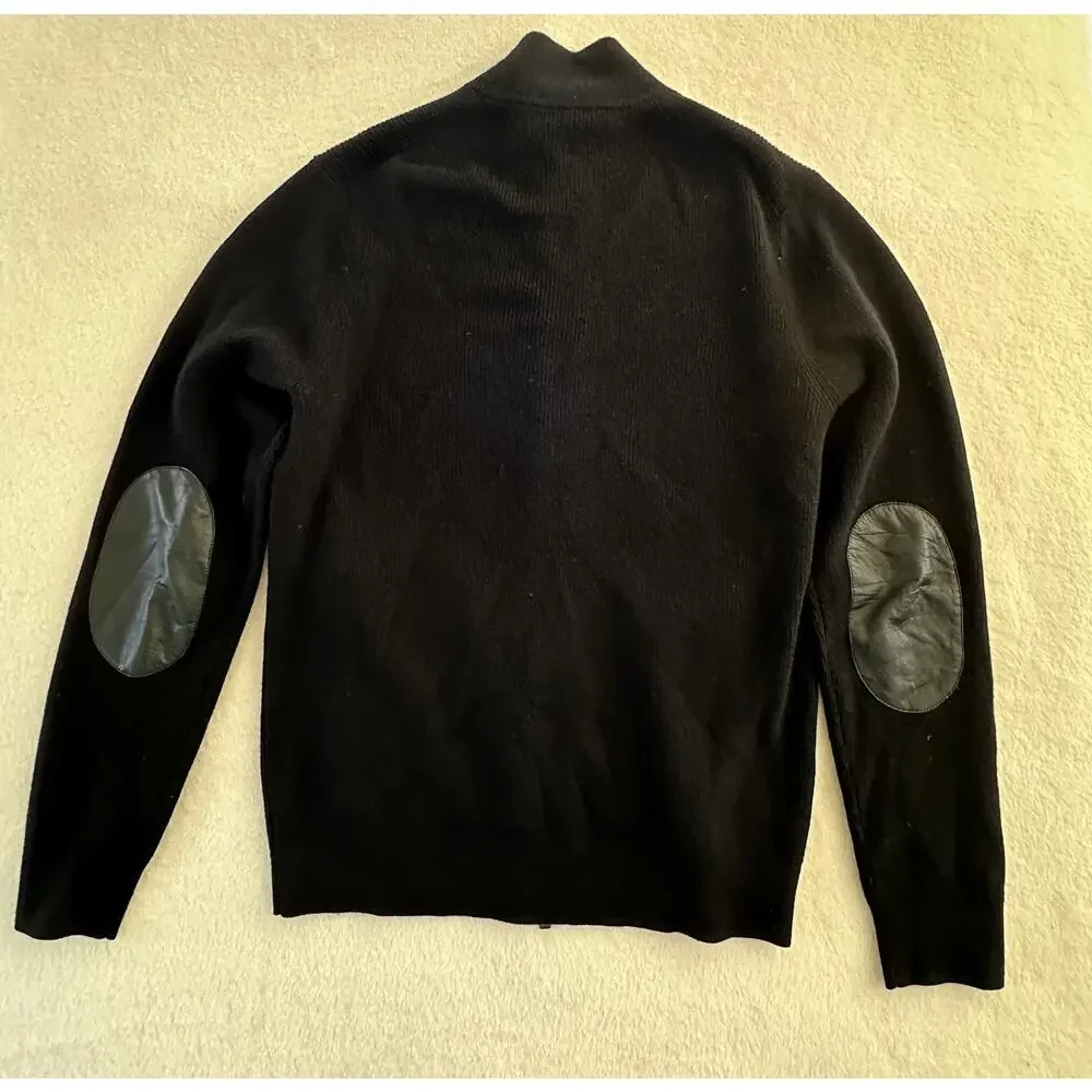 Michael Kors Extra merino wool sweater‎ front zipper men size L